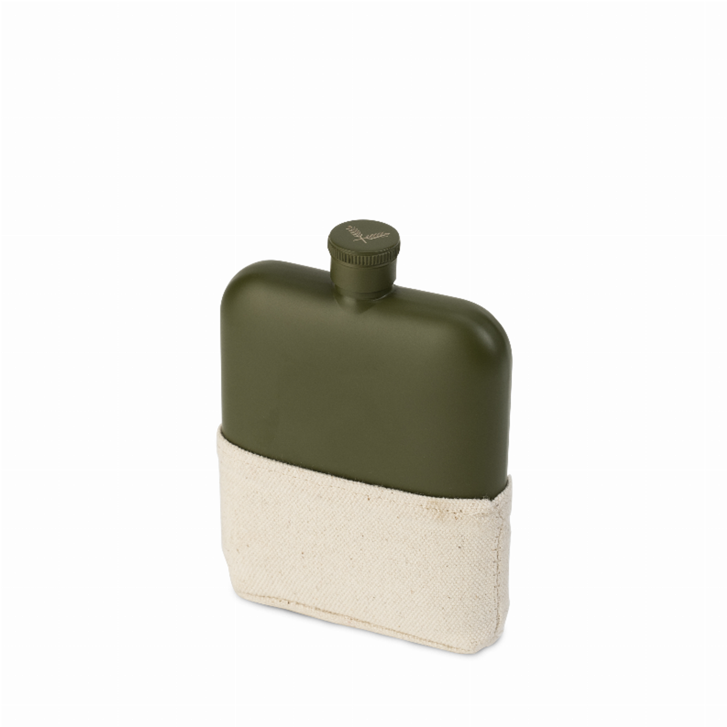 Matte Army Green Flask by Foster and Rye