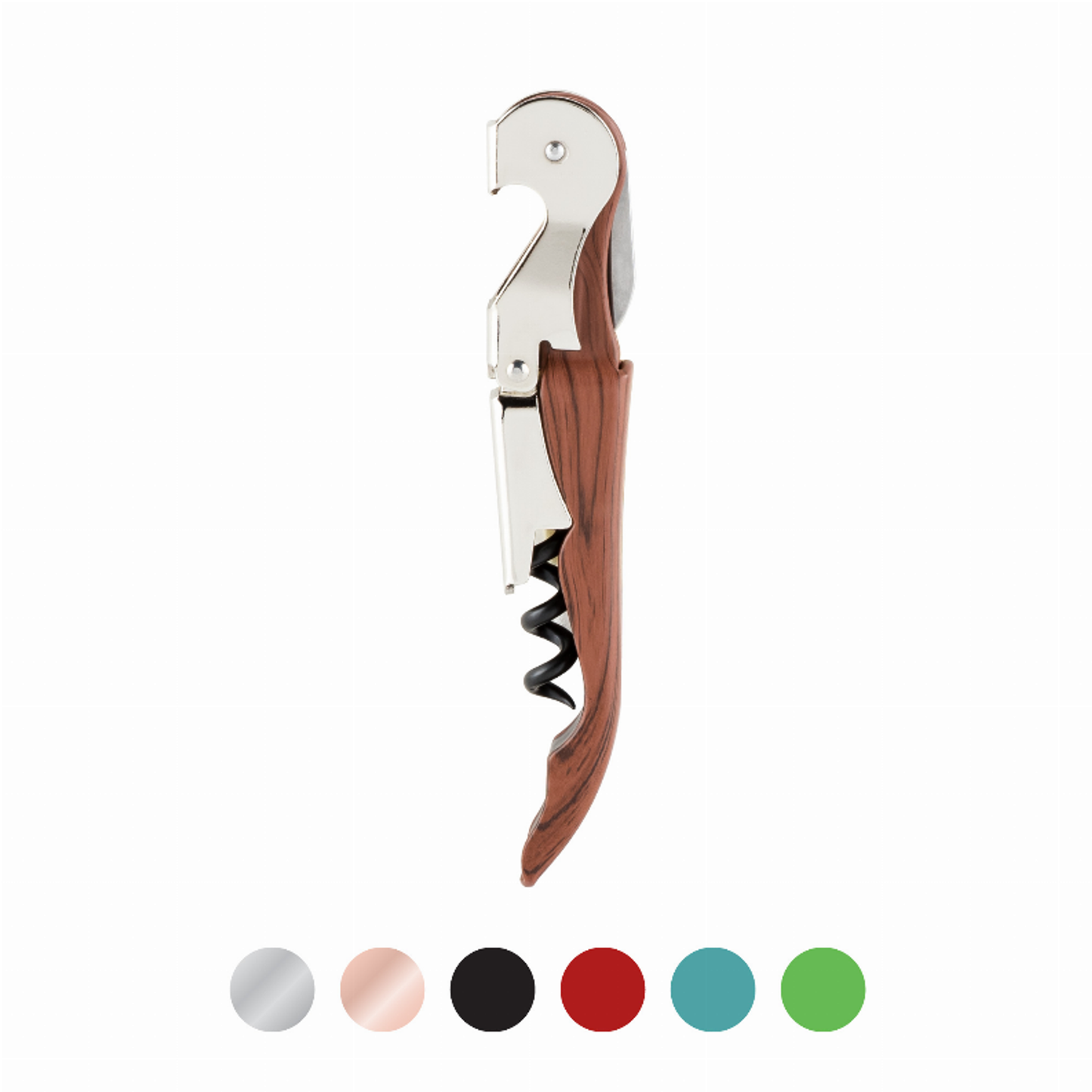 Truetap Riveted Wood Double-Hinged Corkscrew by True