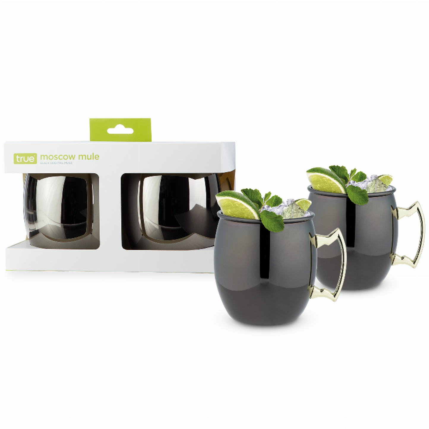 Moscow Mule Mugs with Gold Handles by True, Set of 2
