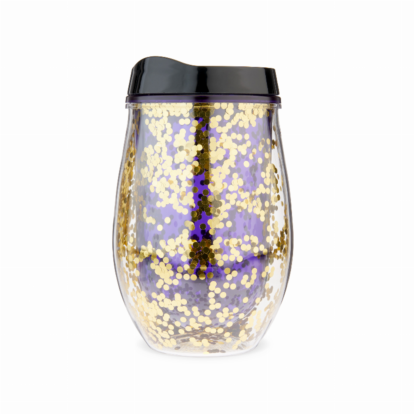 Blush Violet Glitter Stemless Wine Tumbler