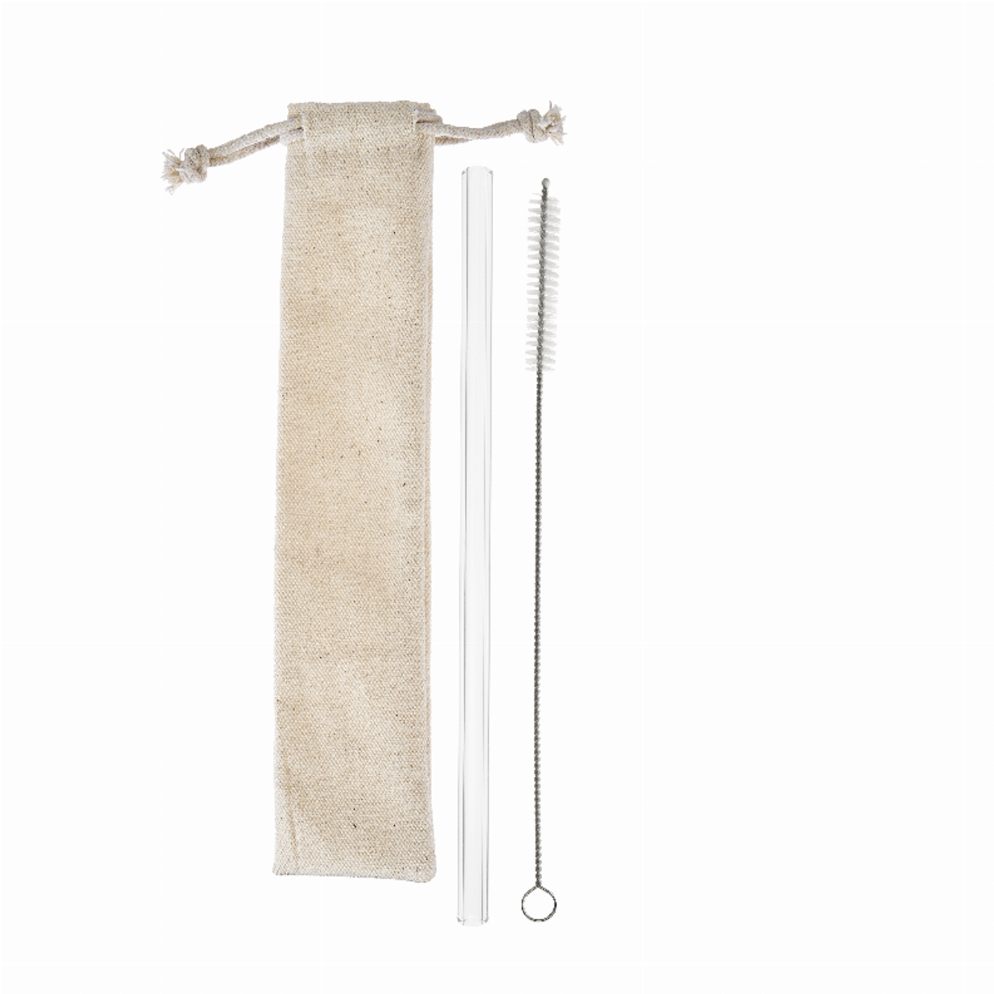 Clear Glass Straw Set by Twine