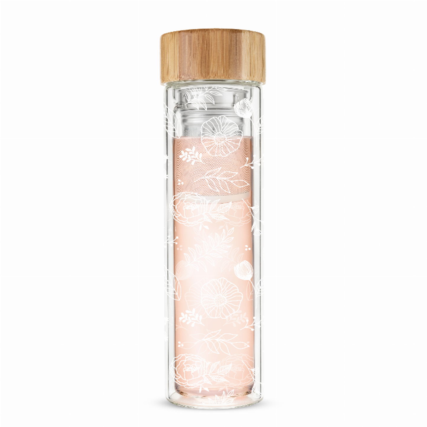 Blair Garden Party Glass Travel Infuser Mug by Pinky Up