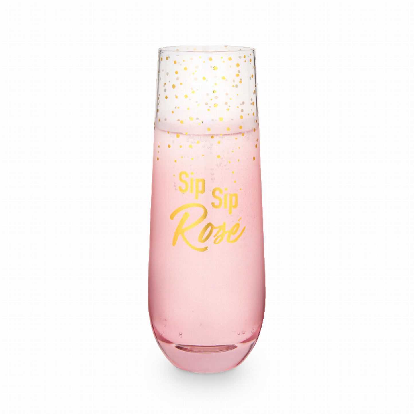 Blush Sip Sip Rose Stemless Champagne Flute