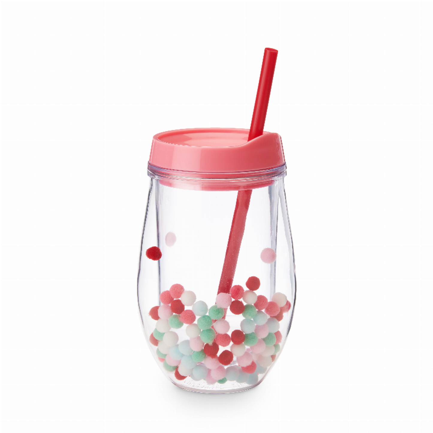 Retro Pom Stemless Wine Tumbler by Blush, 10 oz