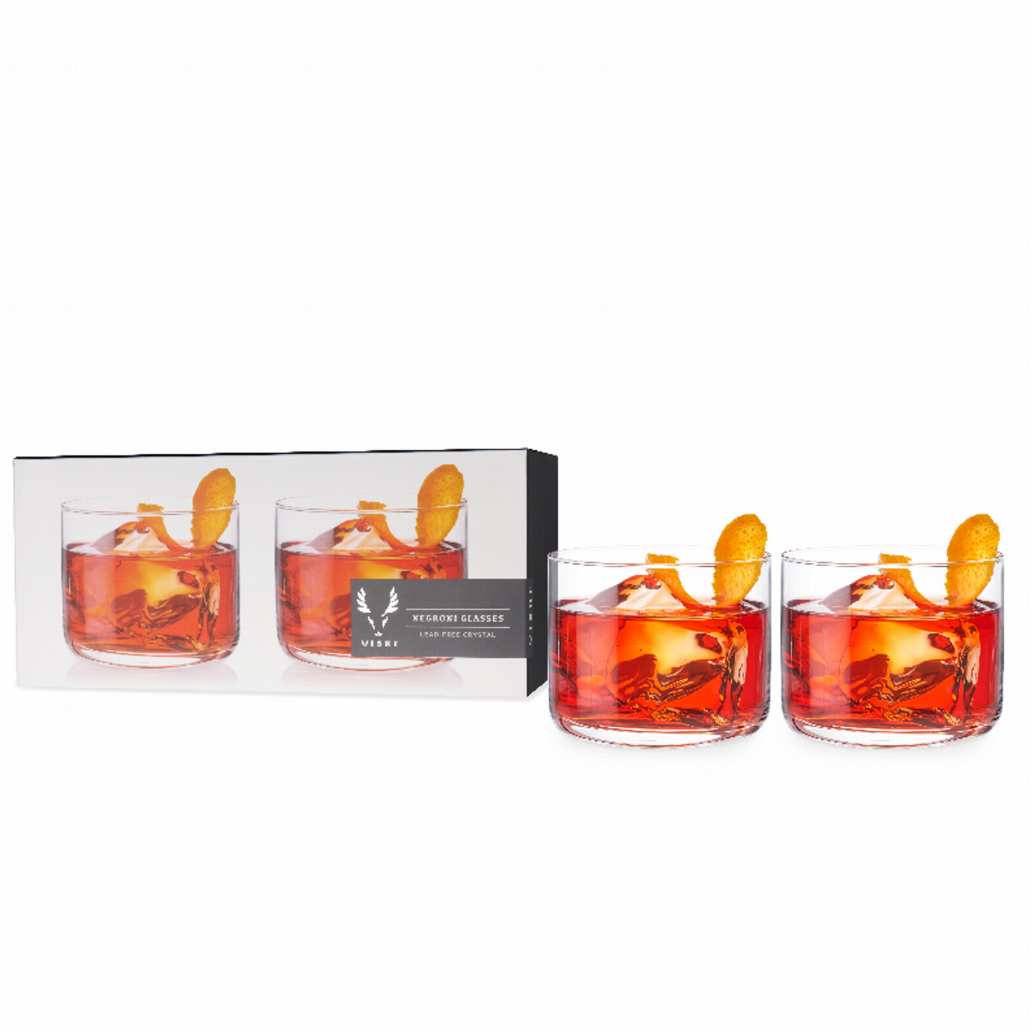 Crystal Negroni Glasses by Viski, Set of 2