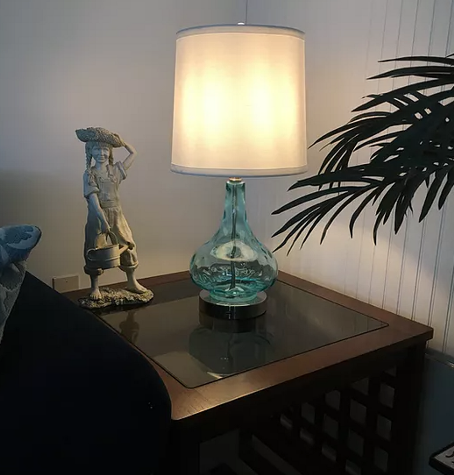 Blue Coral LED Resin Accent Table Lamp