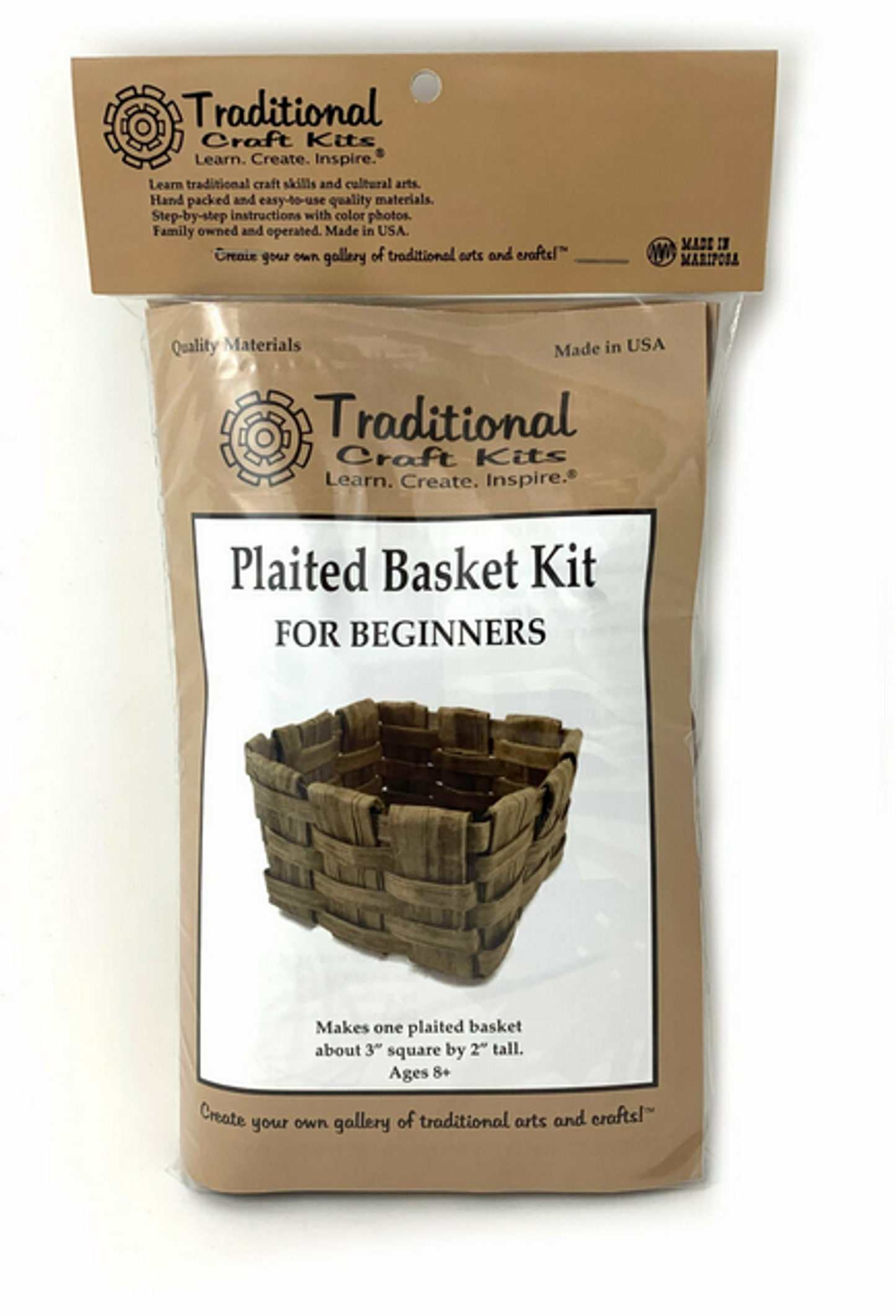 Plaited Basket Craft Kit for Beginners