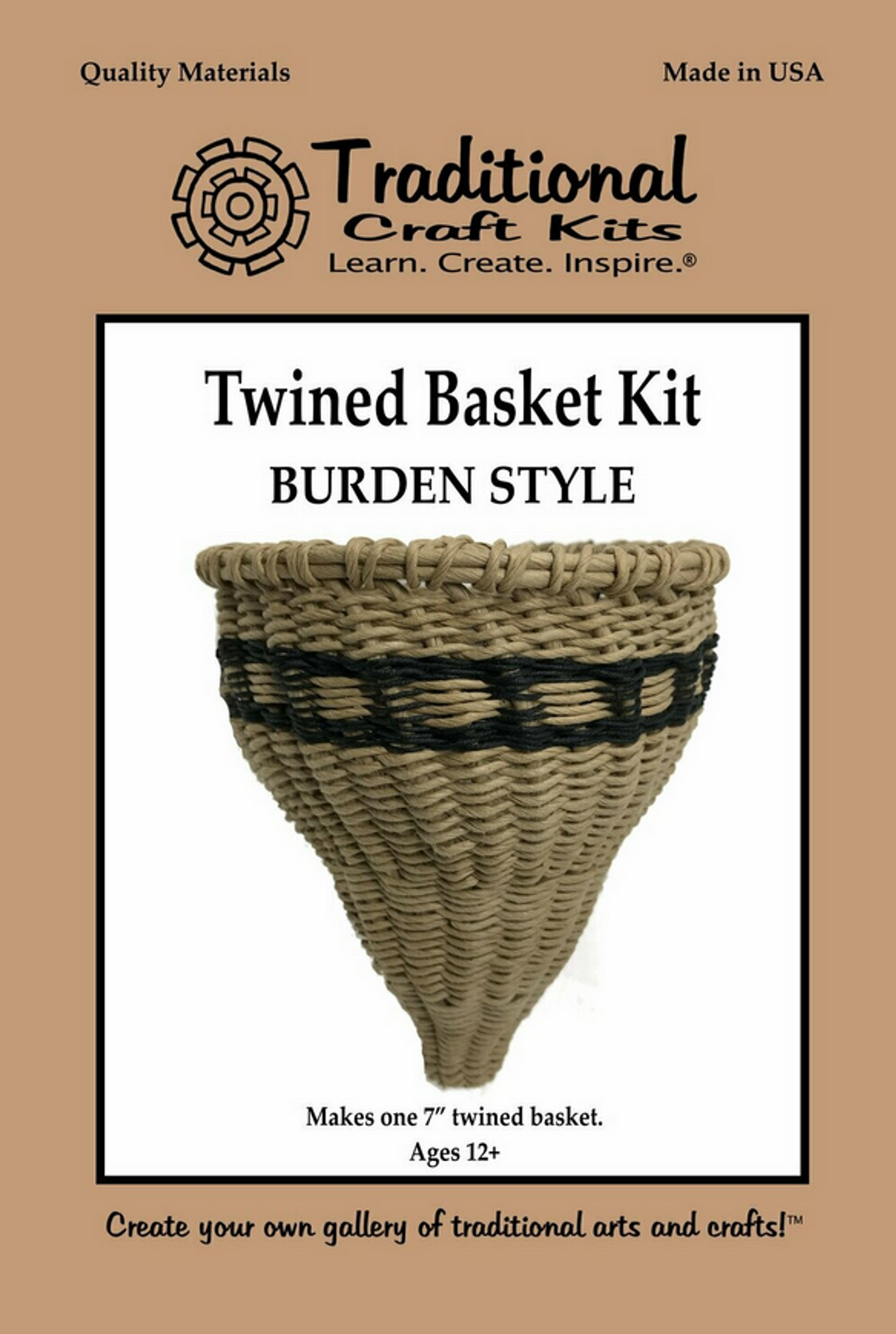Burden Style Twined Basket Craft Kit