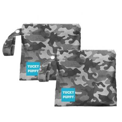Yucky Puppy Dog Poop Bag Holder - Blue Camo
