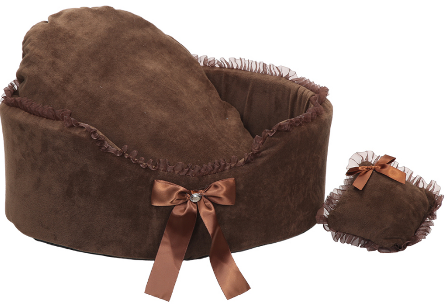 Luxurious Sofa-Style Round Dog Bed