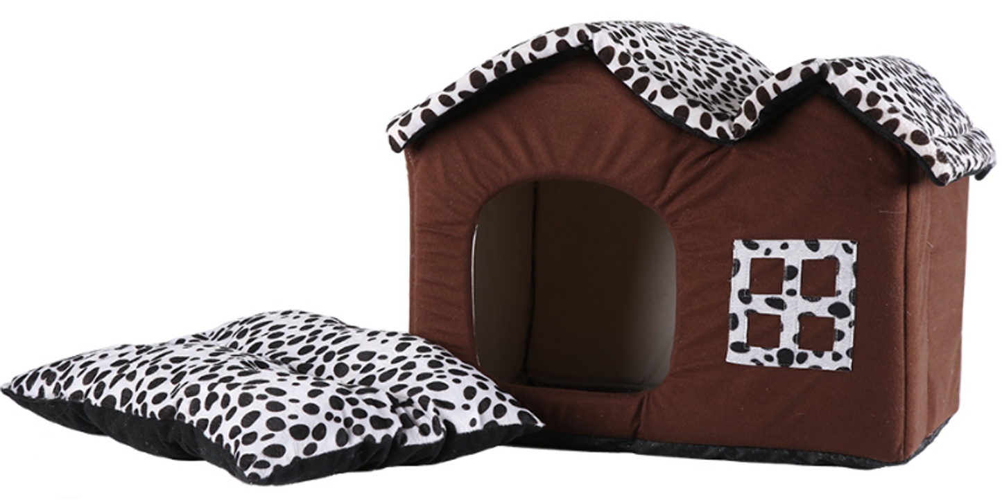 Double-Topped Polka Dot Dog House
