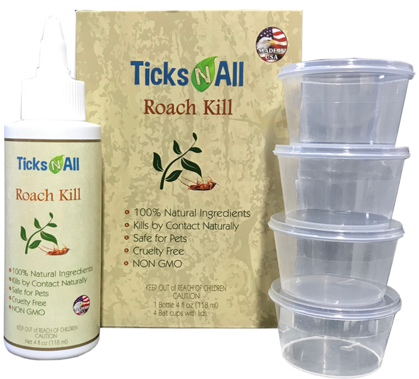 Ticks-N-All All Natural Roach Kill