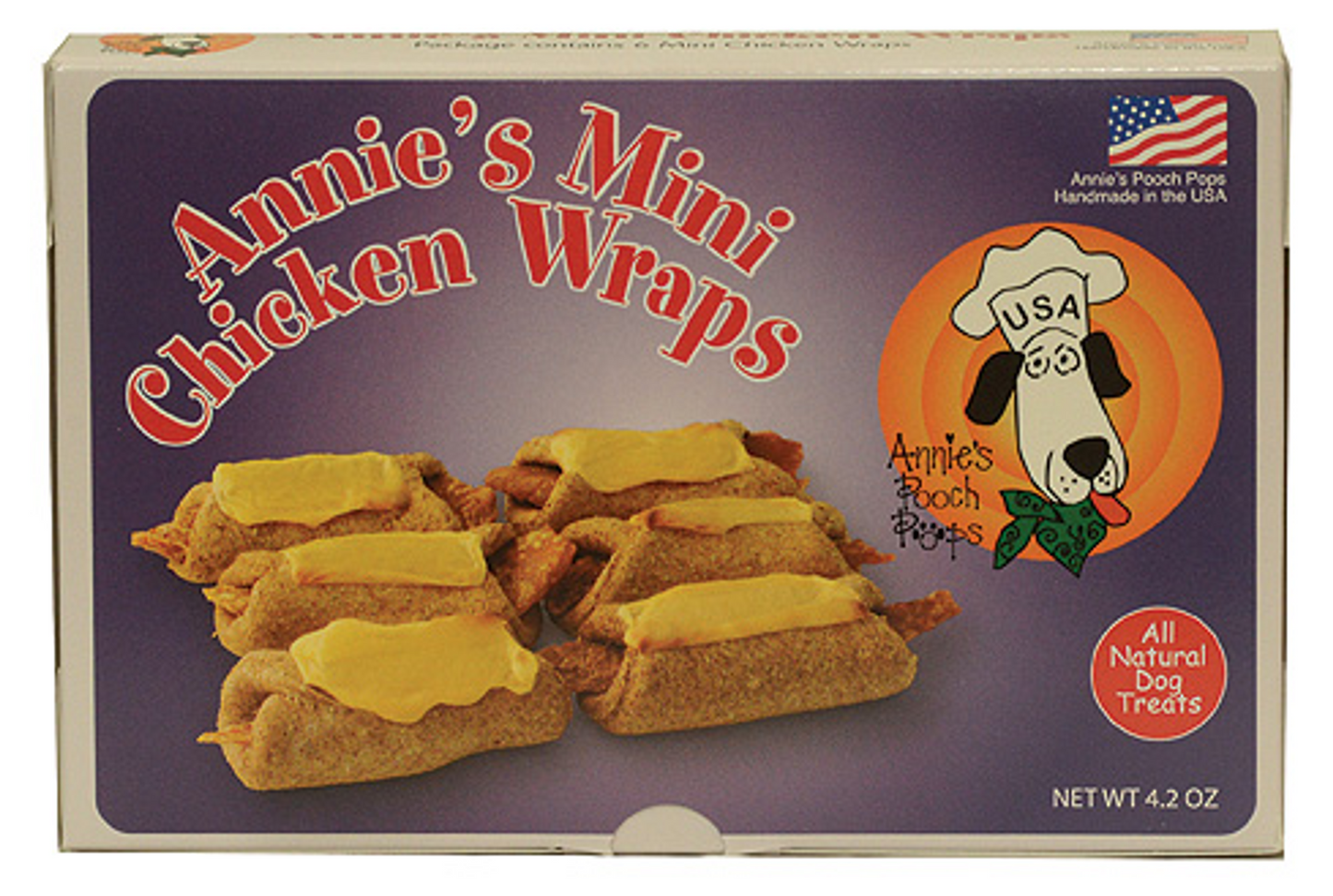 Annie's Mini Chicken Wrap Dog Treats - 6 Pack