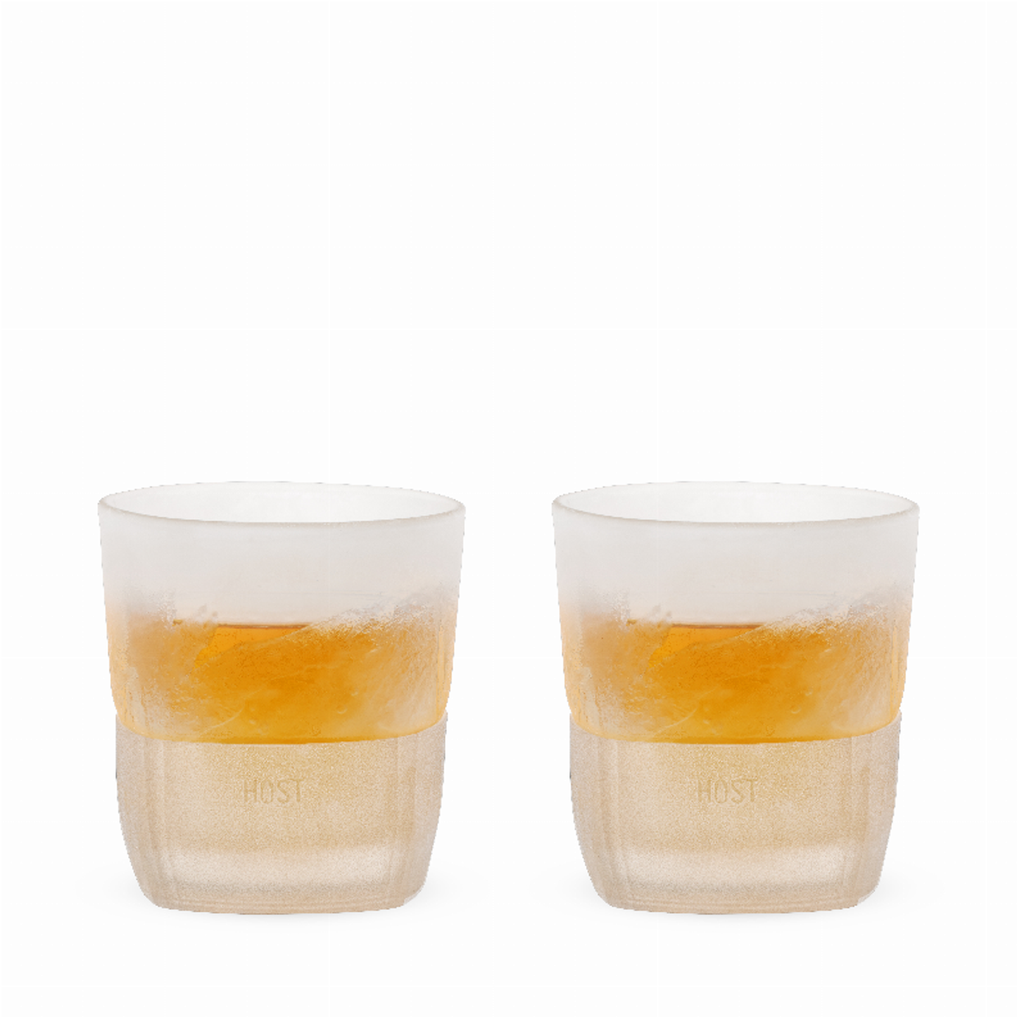 Glass Freeze Whiskey Glasses by Host, Set of 2