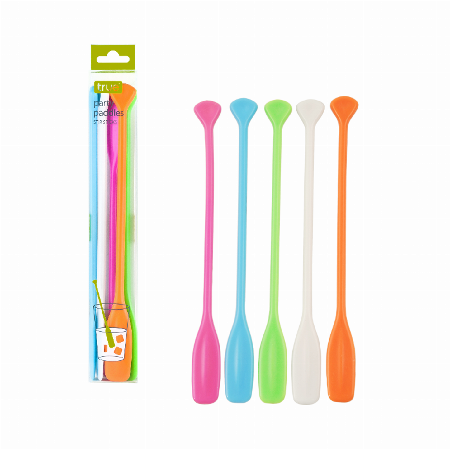 Party Paddle Stir Sticks, Set of 5