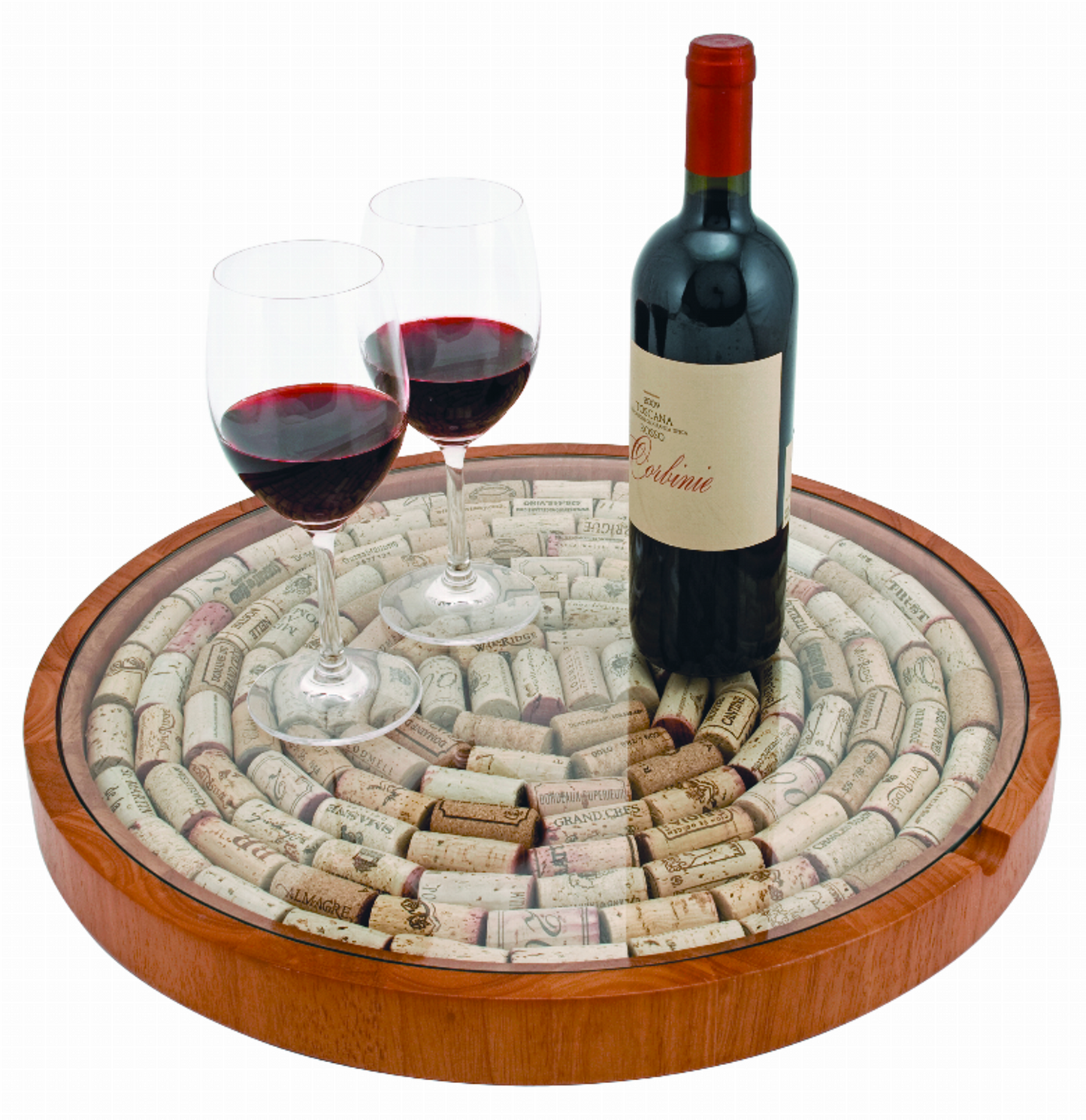 True Lazy Susan Wine Cork Display