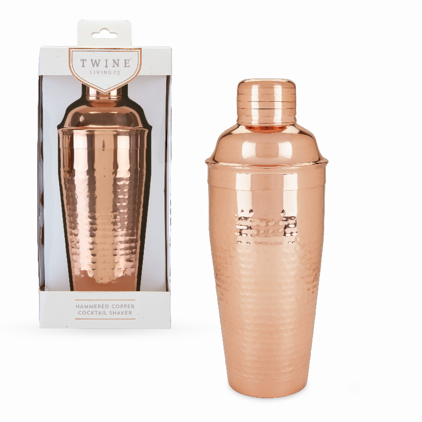 Hammered Copper Cocktail Shaker by Twine
