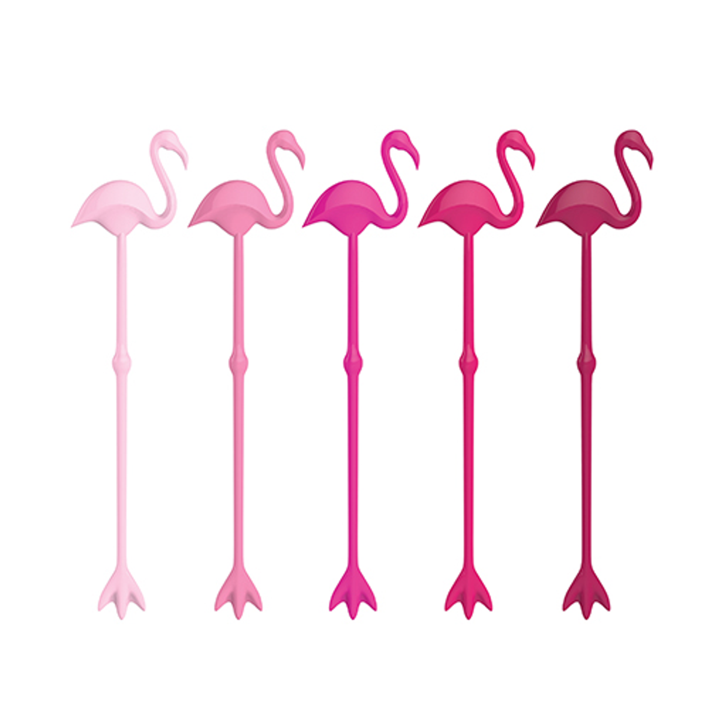 Truezoo Flamingo Stir Sticks, Set of 5
