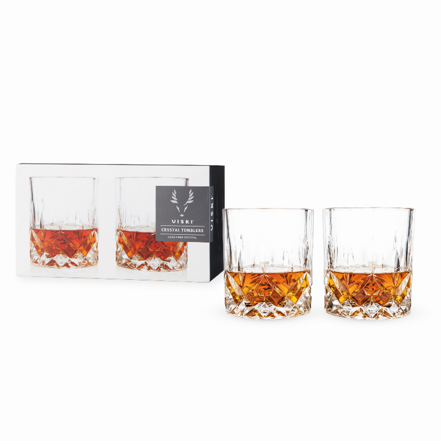 Admiral Crystal Tumblers by Viski, Set of 2