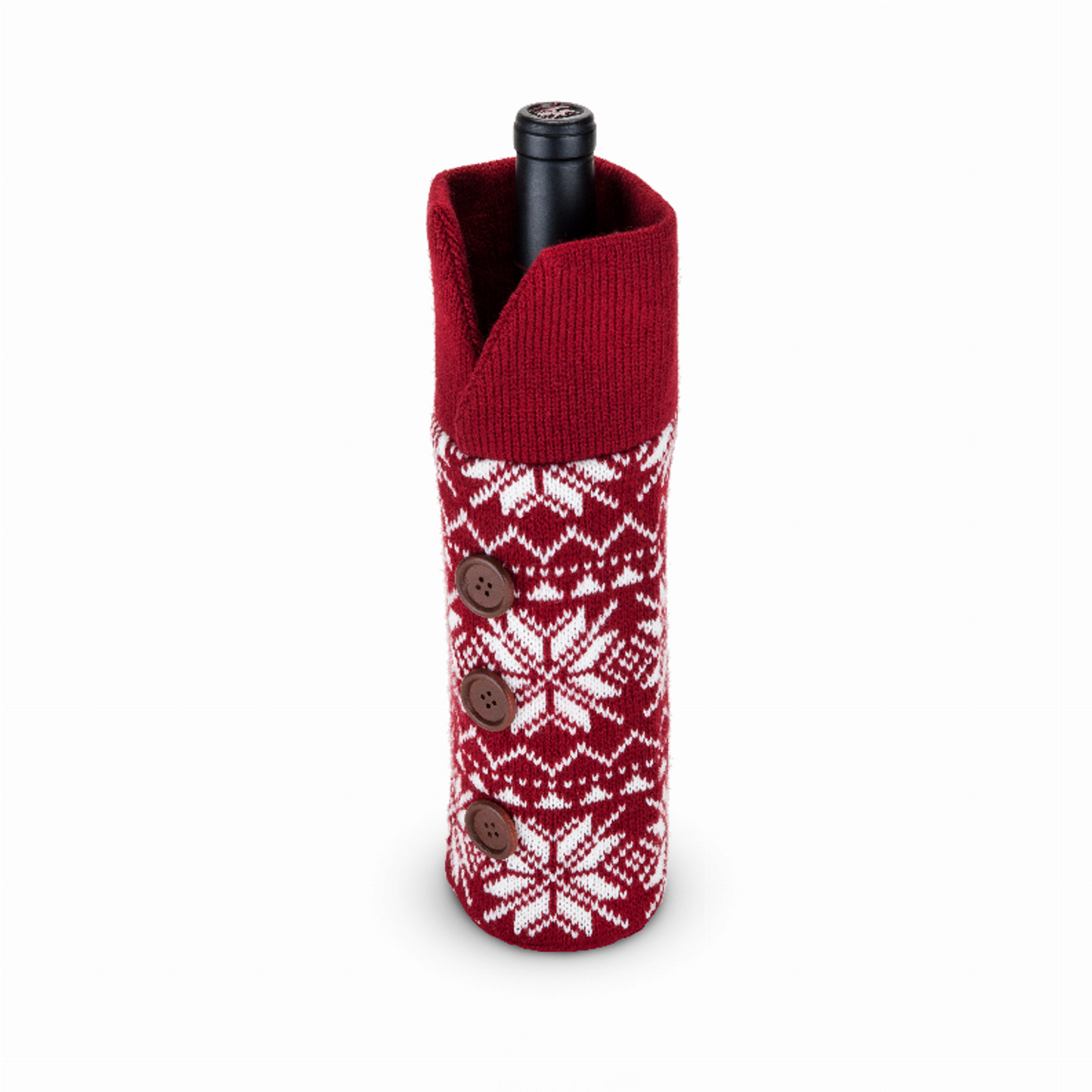 Wool Holiday Wine Bottle Sweater by Twine