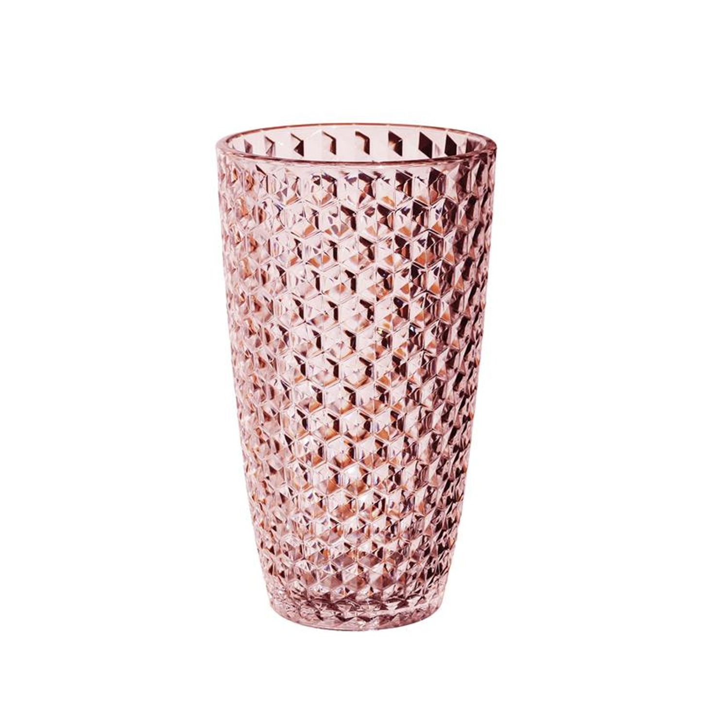 Acrylic Diamond-Cut Hi-Ball Glasses 19 oz Set of 4