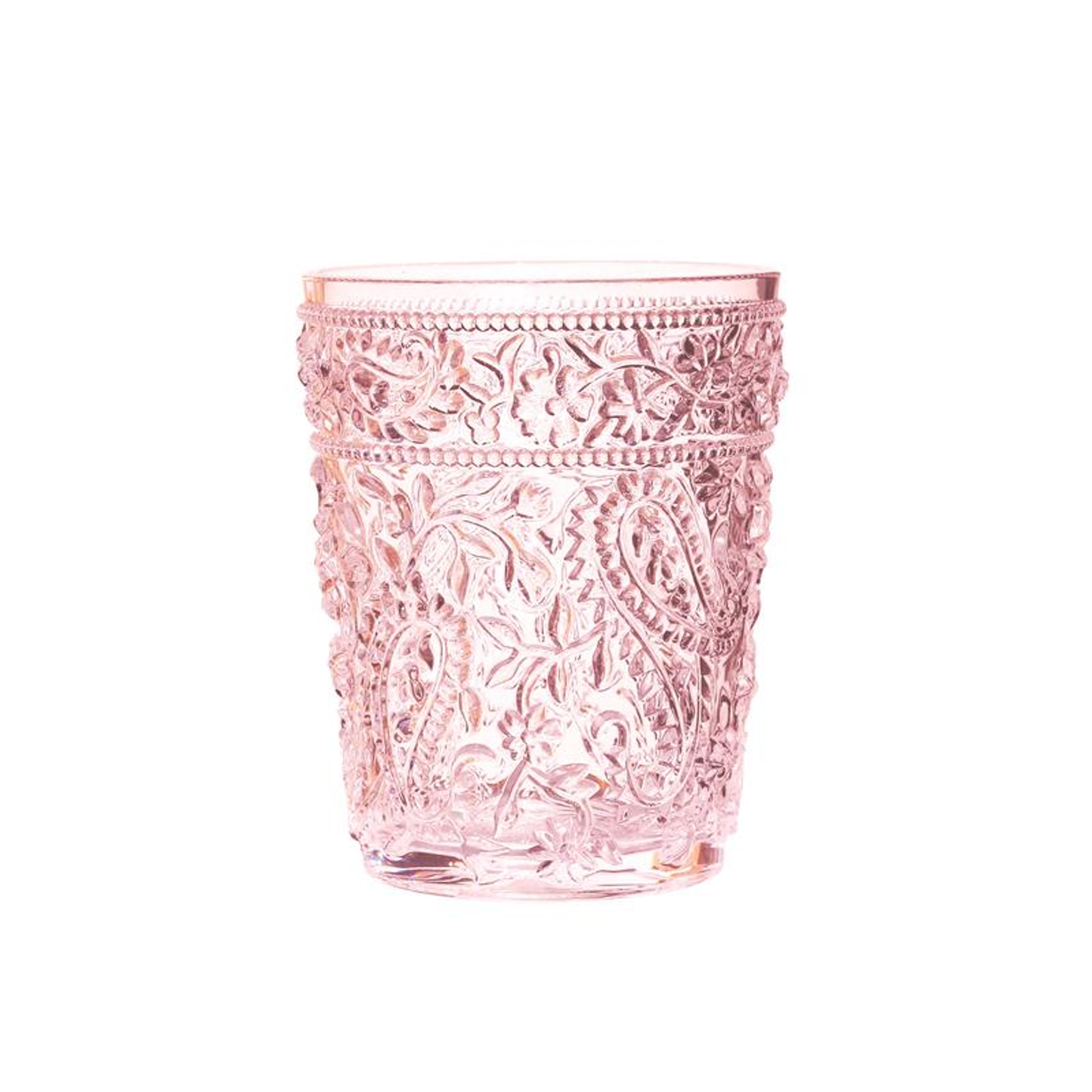 Acrylic Paisley Double Old-Fashioned Glasses, 13 oz - Set of 4