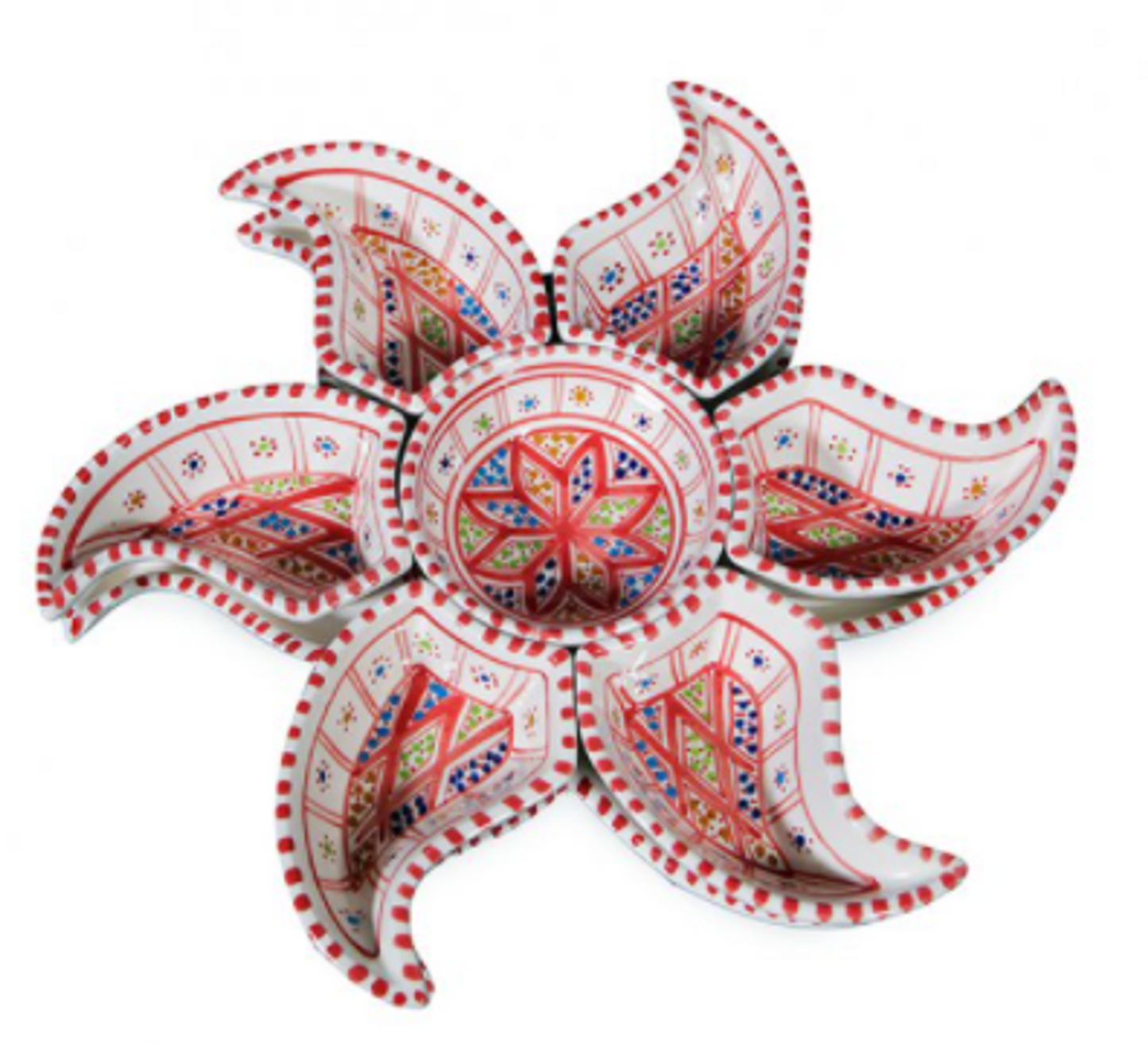 Kamsah Star Dipping and Serving Set - Handmade Ceramic