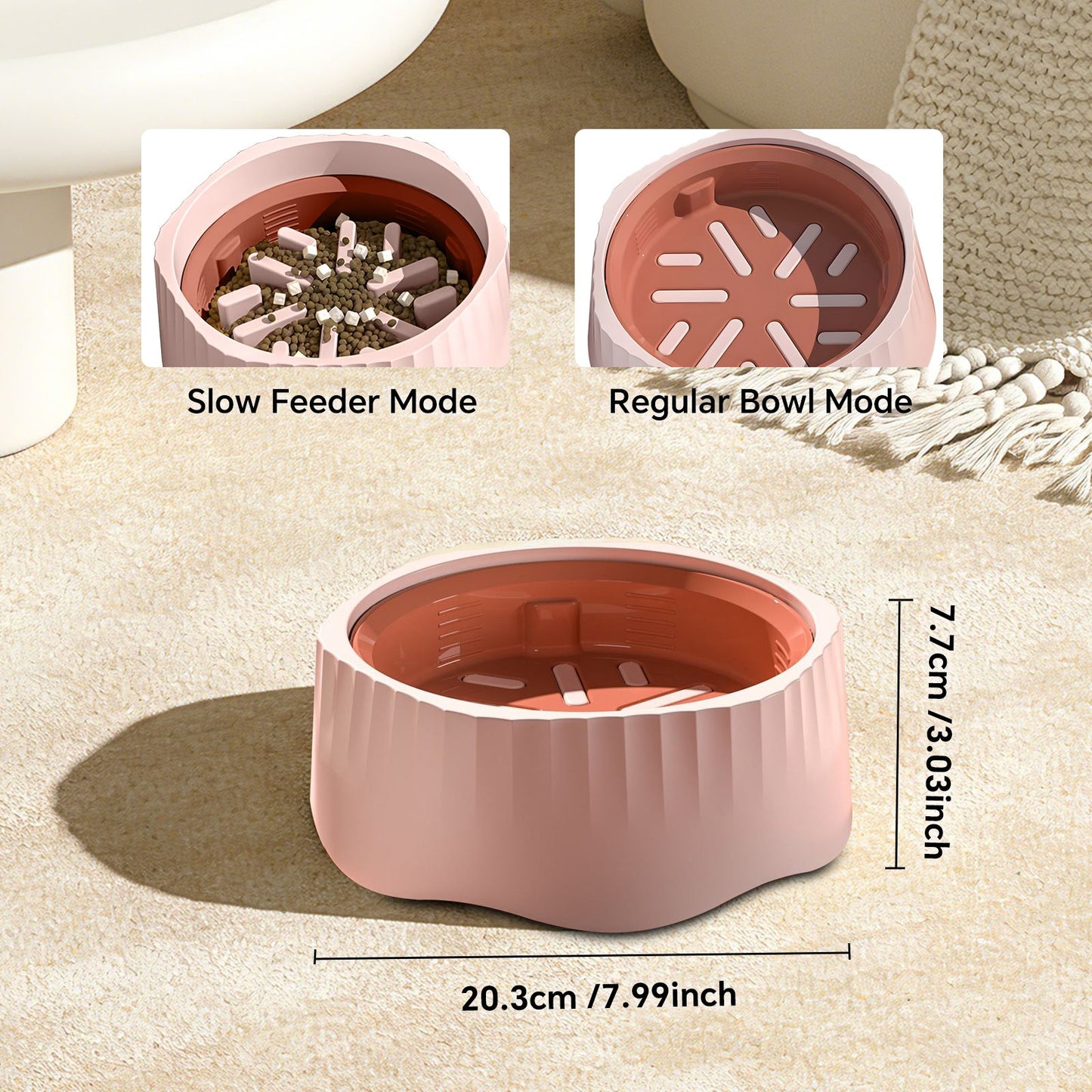Fast/slow food can easily switch bowls 23