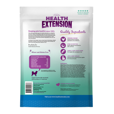 Health Extension Chicken Heart Crunchy Dog Treats