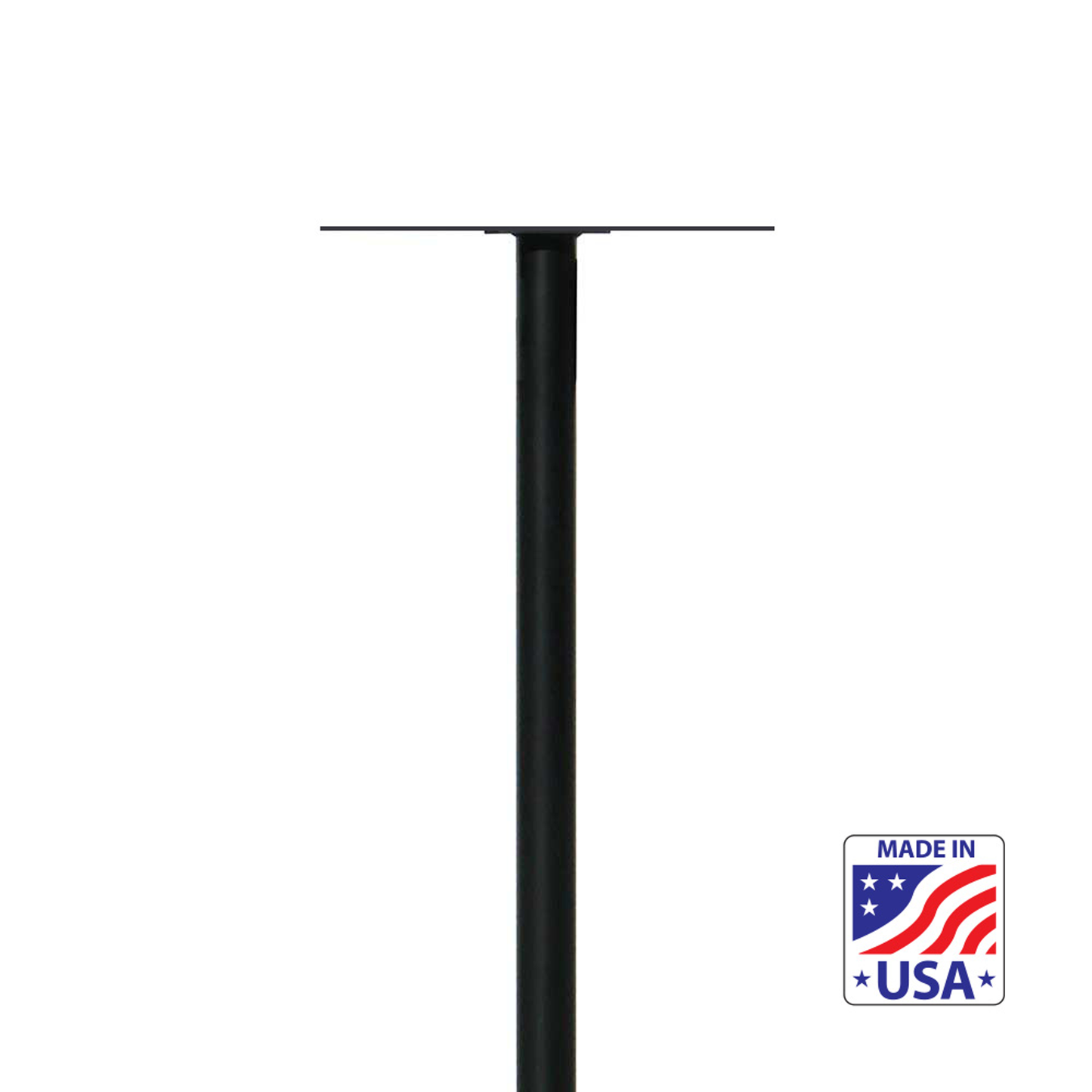 Hanford Twin Mailbox Post System, Black