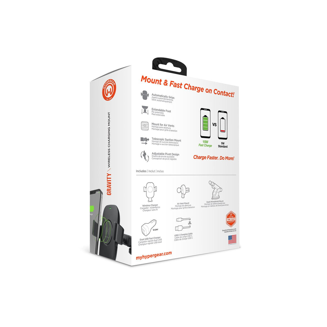 HyperGear 15W Wireless Car Charger10