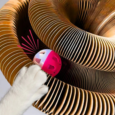 Kitty Kurlz Interactive Cat Scratcher Toy with Ball Track - view 2