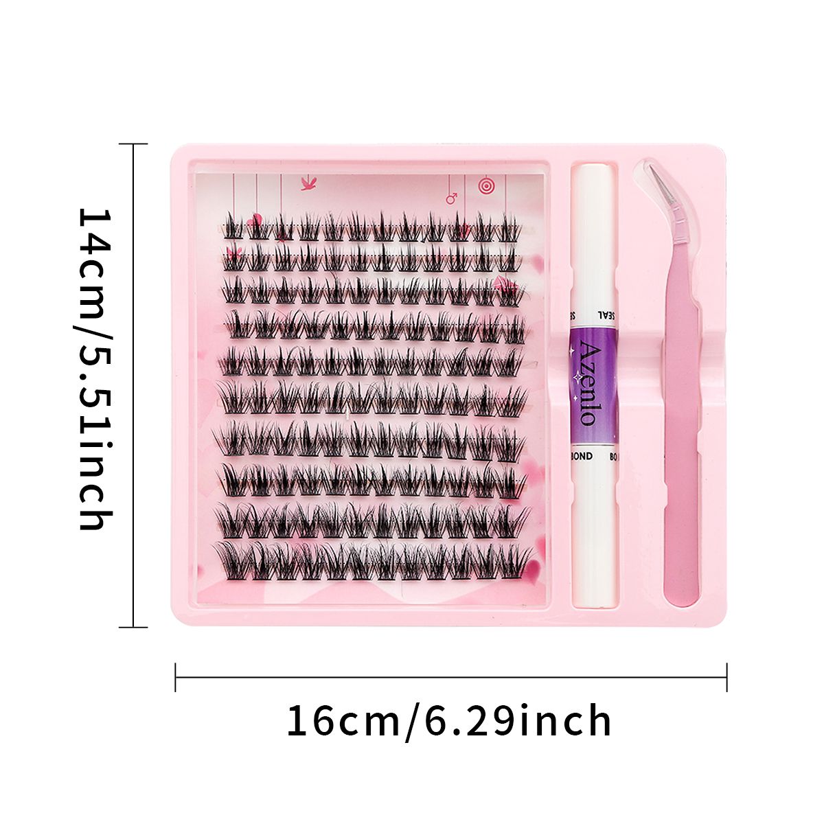 LED travel makeup bag size reference on a vanity