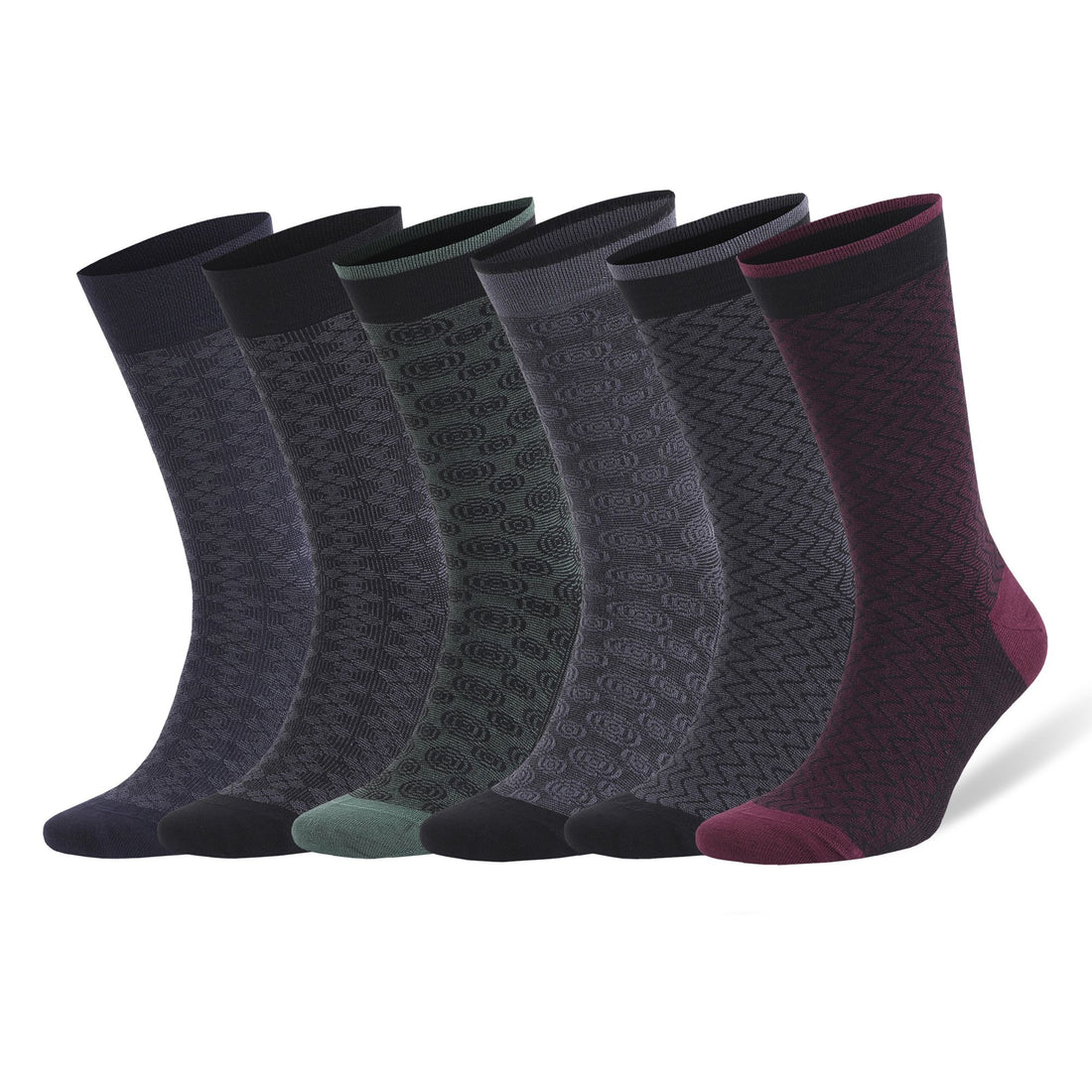 Men’s Bamboo Dress Socks 6-Pack15