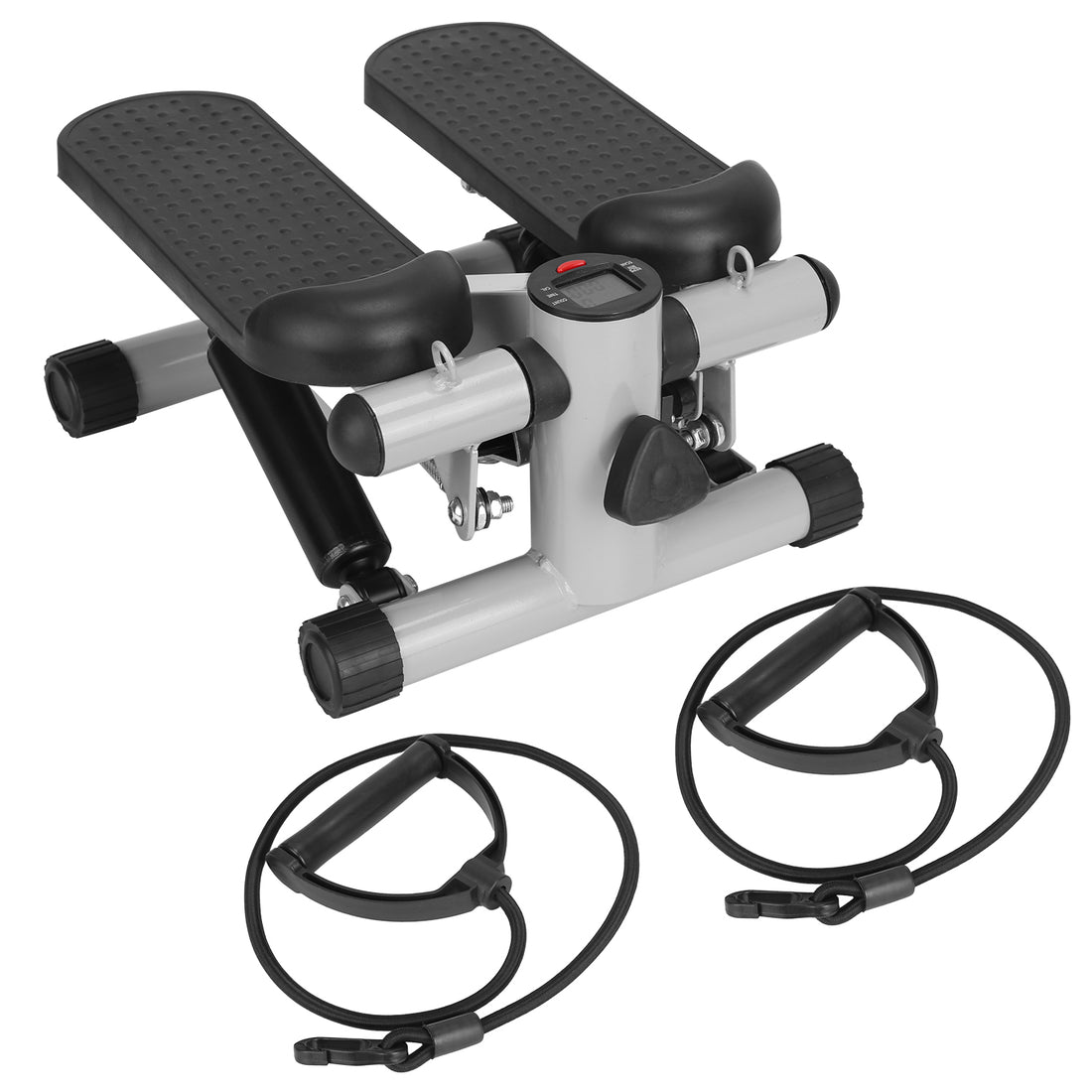 Mini Stepper with Resistance Bands and LCD Monitor9