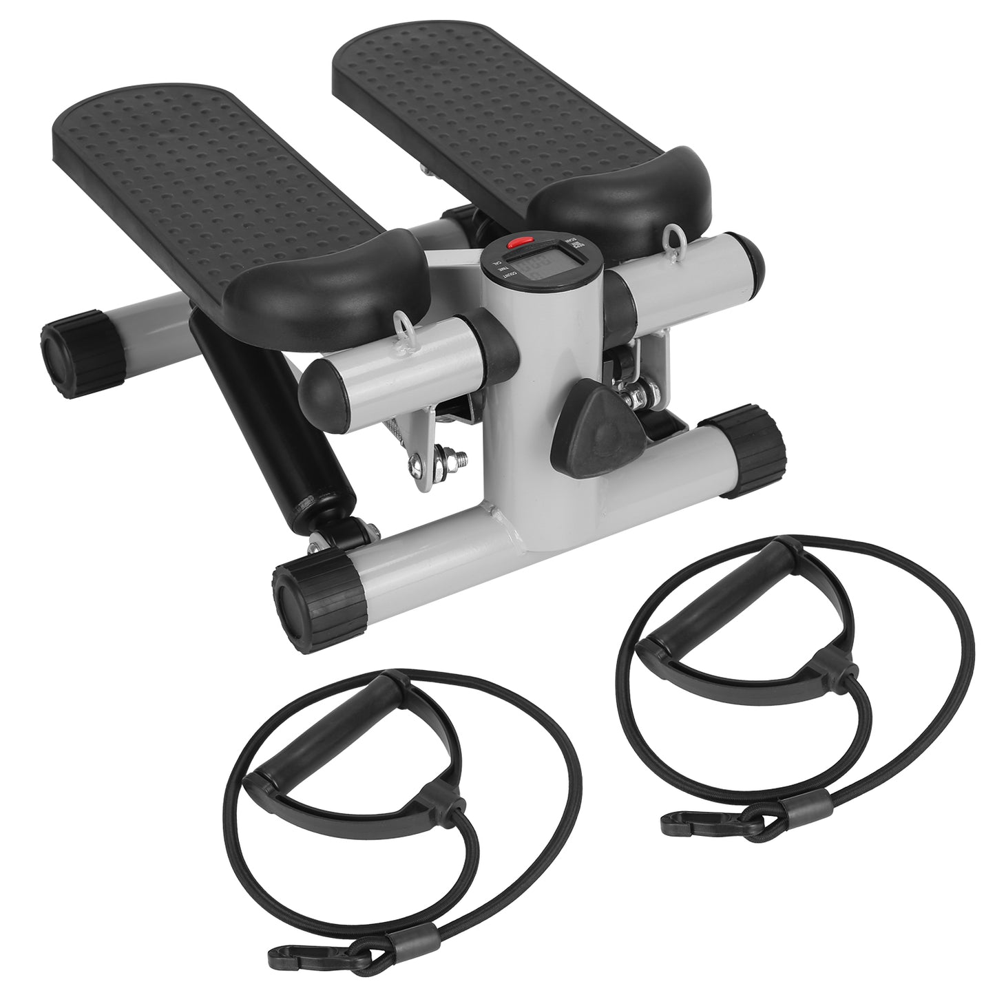 Mini Stepper with Resistance Bands and LCD Monitor9