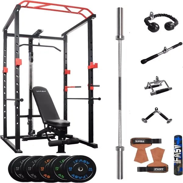 Multi-functional power cage in home gym