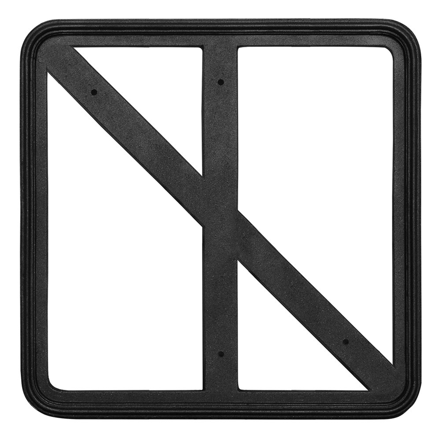 Cast Aluminum Diamond or Square Sign Frame, 24-Inch