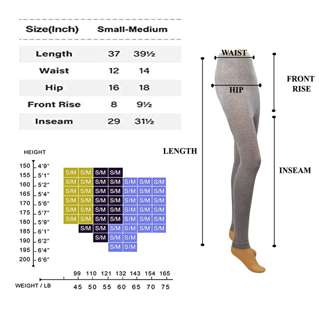 Black thermal leggings waistband detail