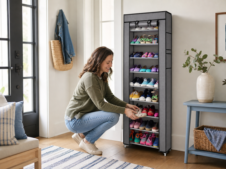 Narrow Shoe Rack Guide: Organize a Small Entryway Vertically
