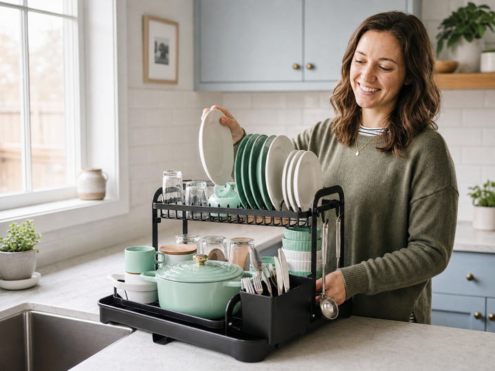 How to Choose a Two-Tier Dish Drying Rack for a Small Counter