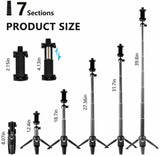 40 inch selfie stick tripod collapsed for travel