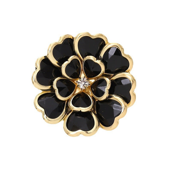 Acrylic Camellia Rhinestone Decoration