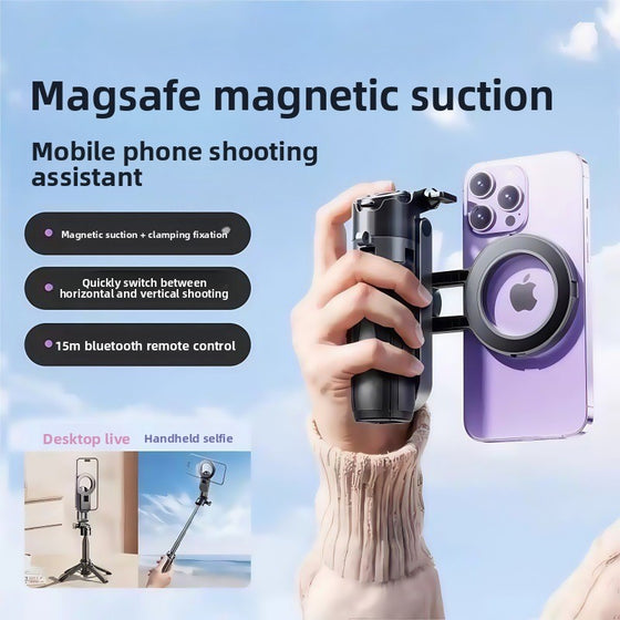 Magnetic Bluetooth Selfie Stick with Fill Light Phone Accessories product image 1