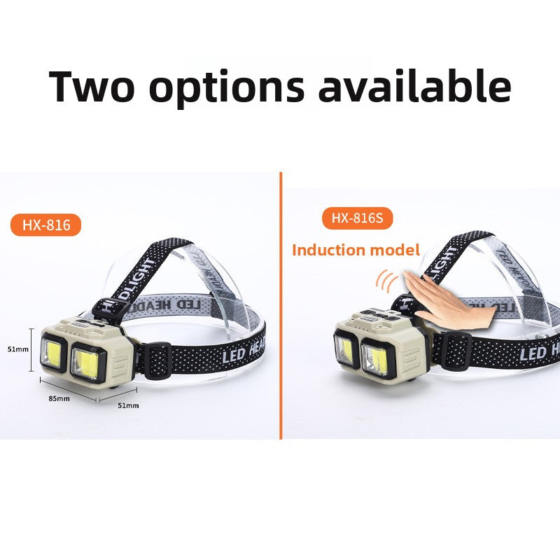 Rechargeable LED Head Light Waterproof Hands-Free Lamp