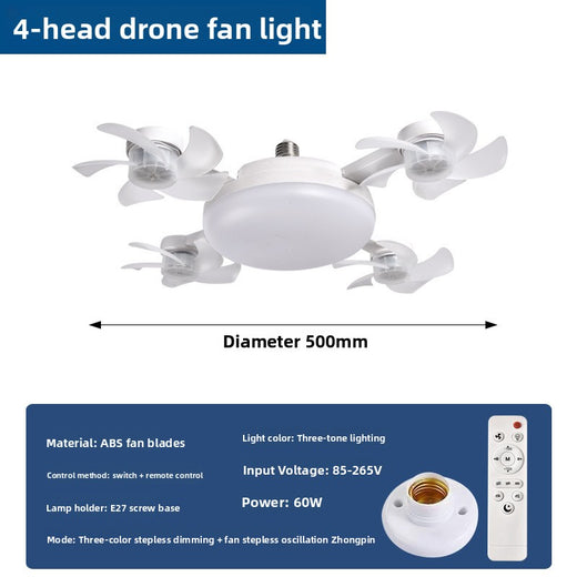 Multi-Function Ceiling Fan with Light