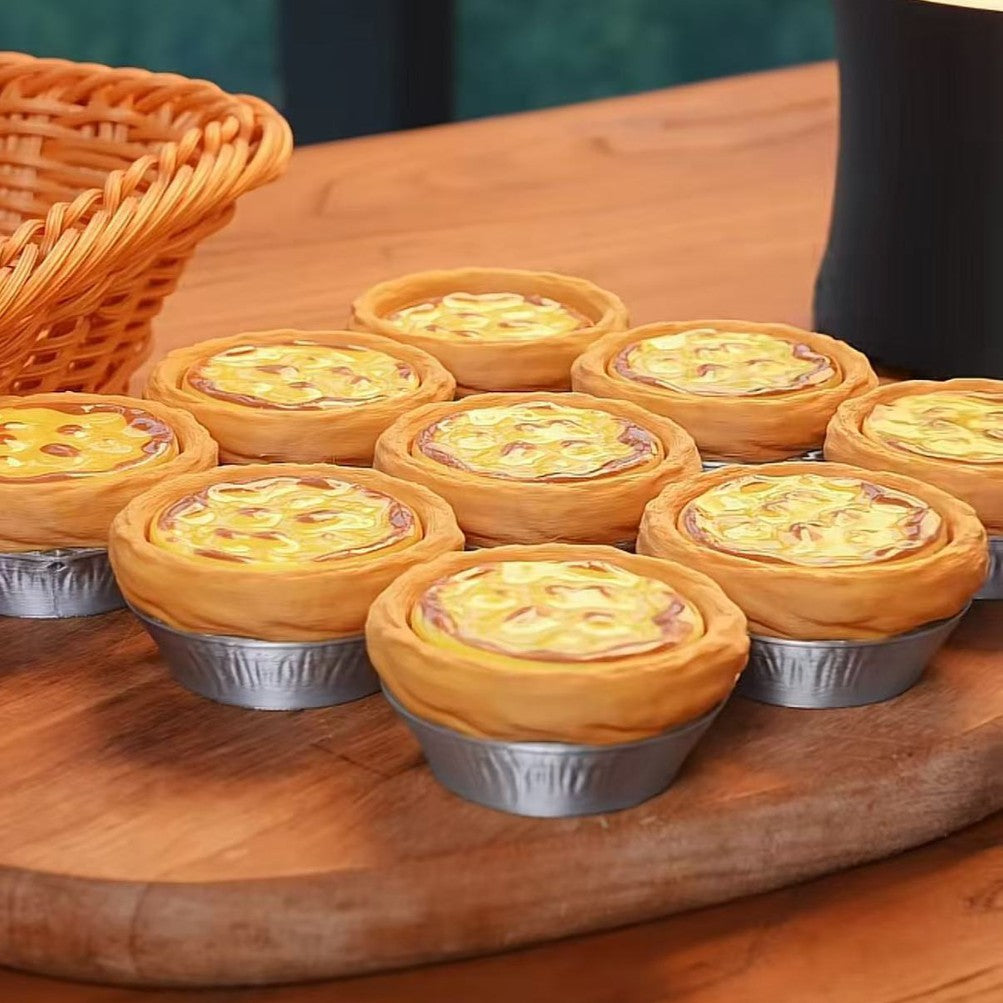 3D printed egg tart button clicker