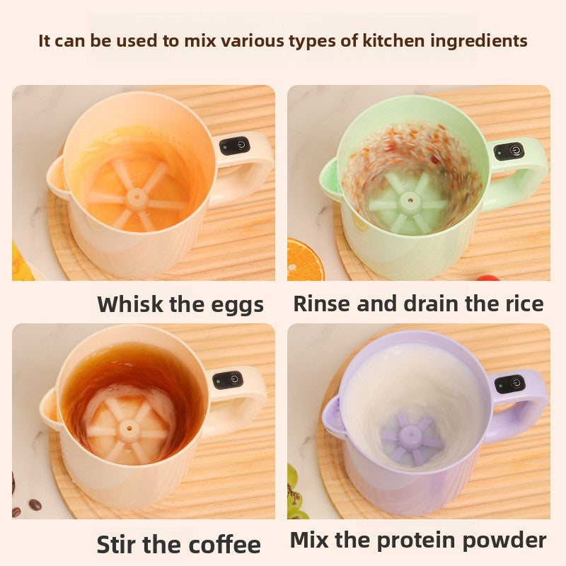 Small Multifunctional Rechargeable Egg Beater Mixer and Rice Washer