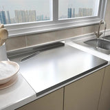 Stainless steel cutting board thickened mold-resistant kitchen surface