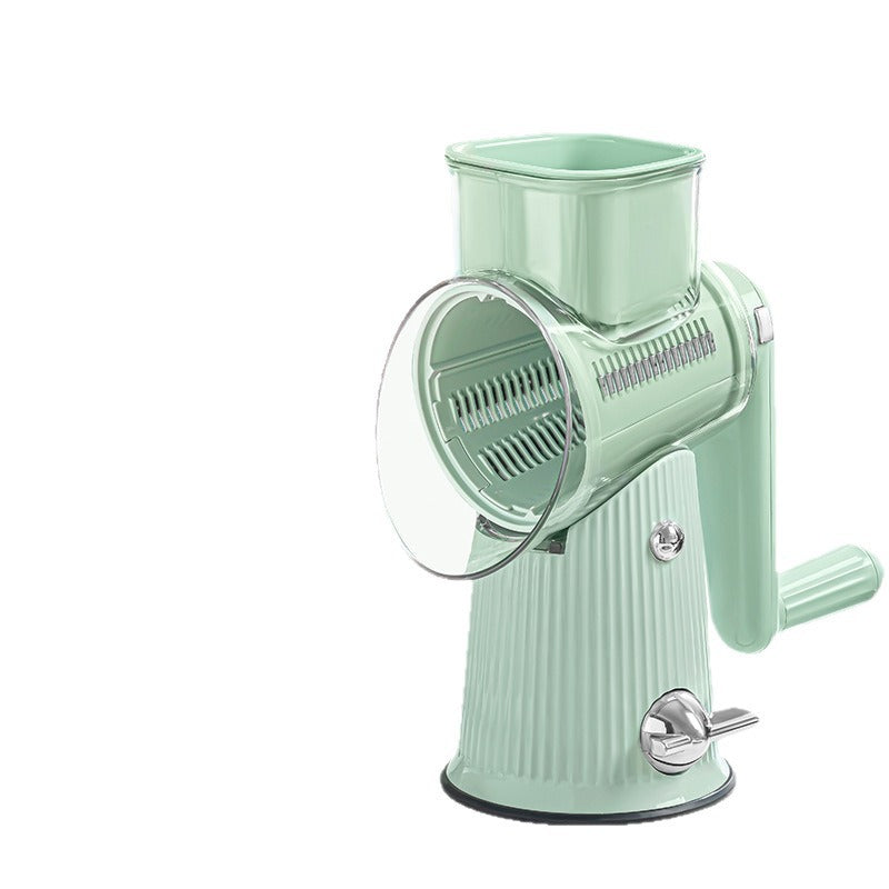 Stainless steel roller vegetable slicer
